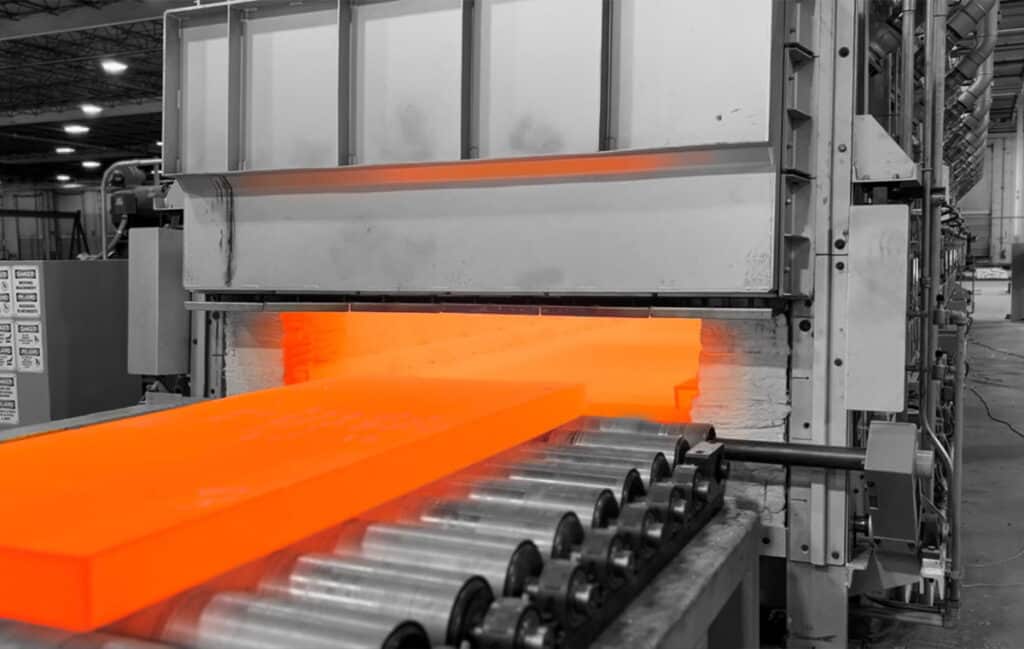 Plate Roller Hearth Furnace Austenitizing Tempering preheat