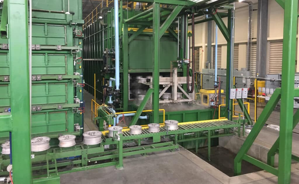 Chain Drive Aluminum Wheel Casting Heat Treating Furnace